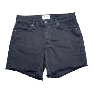 L.T.J. NWOT, WOMENS FRAYED HEM SHORTS. BLACK DENIM CUTOFFS. SIZE S